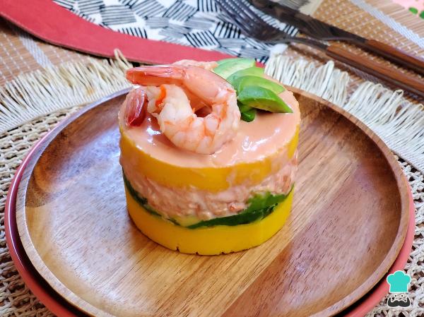 Causa de Langostinos