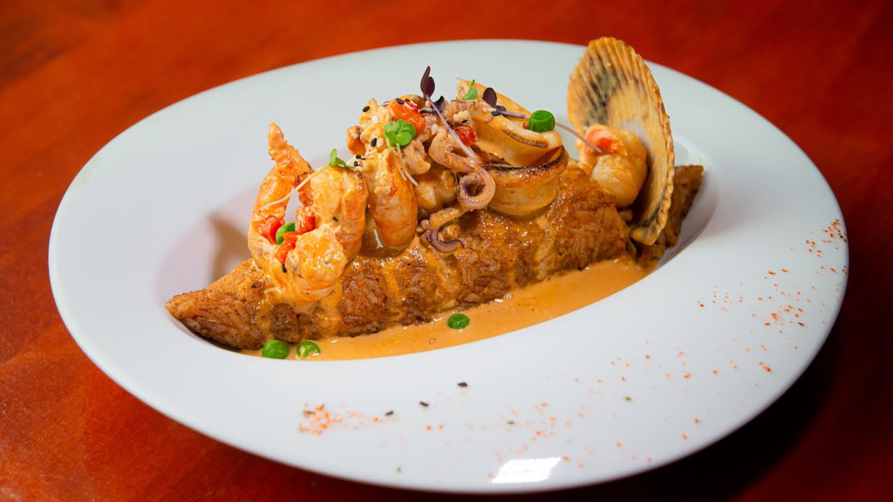 Tacu Tacu con Mariscos