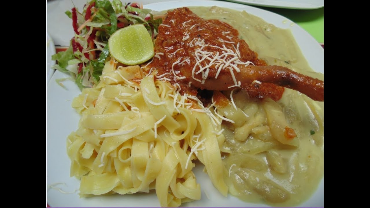 Tallarín de Casa con Pepián de Cuy